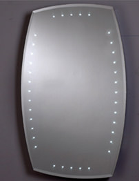 Phoenix Radius LED Mirror With Demister Pad 600mm x 900mm