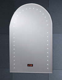 Phoenix Arched Top LED Mirror 600mm With Demister Pad
