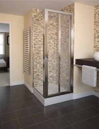 Aqualux Aqua 4 Bi-Fold Shower Door 760mm White