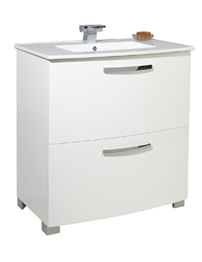 Phoenix Bow Floor Standing Vanity Unit And Basin 870 x 820mm