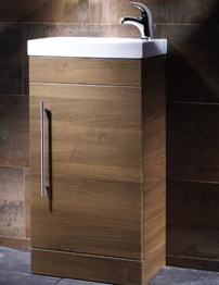 Roper Rhodes Esta Floorstanding Walnut Wash Unit And Ceramic Basin