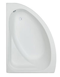 Trojan Orlando White Offset Corner Bath 1500 x 1040mm