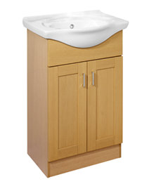 Roper Rhodes New England 500mm Oak Finished Freestanding Unit