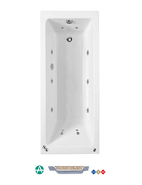 Phoenix Rectangularo 2 Amanzonite Single Ended Whirlpool Bath