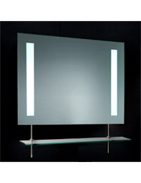 Aquadart Tamura 800 x 600mm High Illuminated Mirror With Shelf