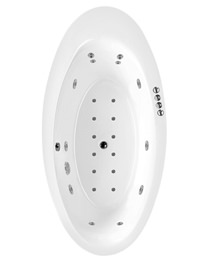 Phoenix Dolce Inset Whirlpool Plus Airpool Bath 2100 x 1050mm