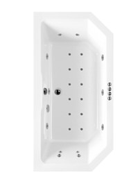 Phoenix Plato Inset Whirlpool Plus Airpool Bath 1700 x 800mm