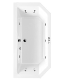 Phoenix Legato Inset Whirlpool Bath 1800 x 900mm