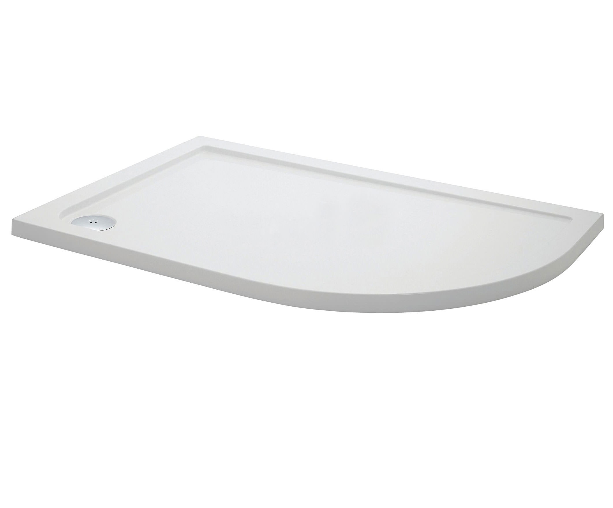 Lauren Pearlstone Offset Quadrant RH Shower Tray 1000 x 900 x 40mm