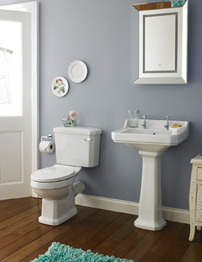 Lauren Carlton 4 Piece White Cloakroom Suite