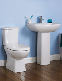 Lauren Asselby 4 Piece White Cloakroom Suite