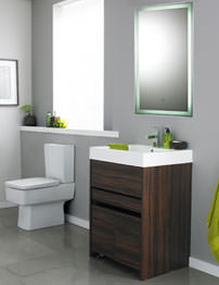 Lauren Tryst Walnut Finish Bathroom Furniture Pack