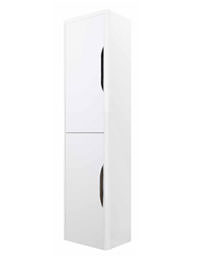 Lauren Parade Gloss White Wall Mounted Tall Cupboard