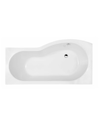 Lauren Curved Shower Bath 1500 x 900mm Left Handed