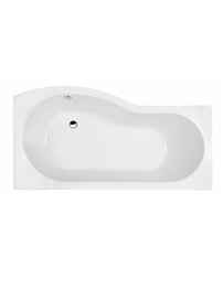 Lauren Curved Shower Bath 1500 x 900mm Right Handed
