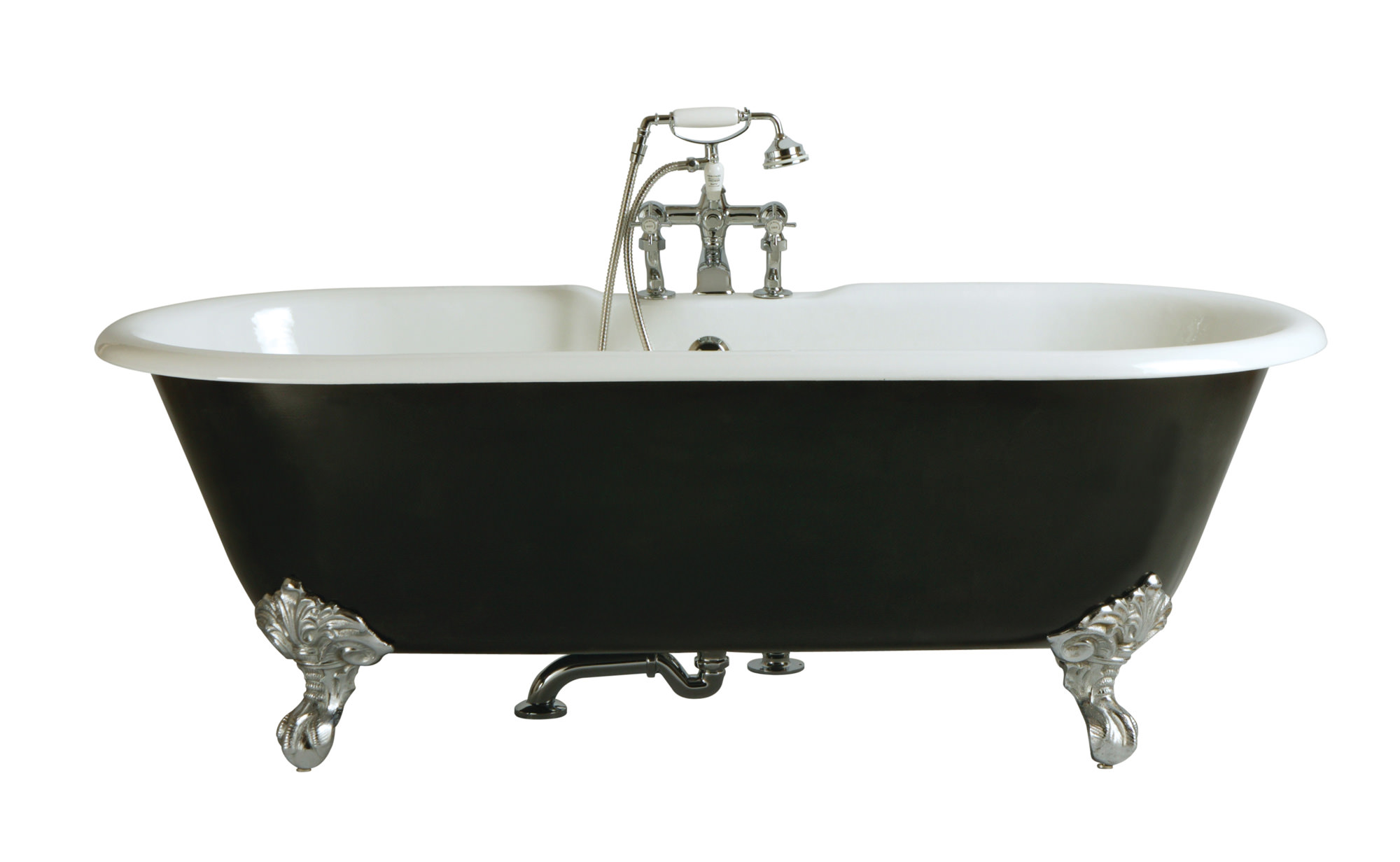 Heritage Buckingham 2 Taphole Cast Iron Bath With Feet 1700x770mm
