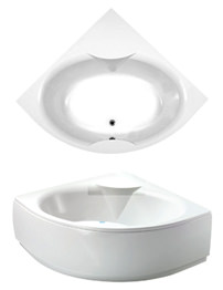 Phoenix Nice Corner Bath With Panel 1400 x 1400mm