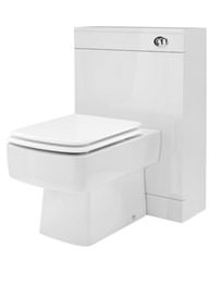 Lauren Tribute Gloss White Back To Wall WC Unit 550mm