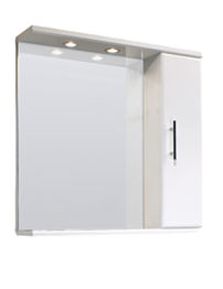 Lauren Tonic 750mm Mirror With Cabinet And Lighting Canopy