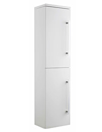 Lauren White Minimalist 350mm Wall Mounted Tall Side Cabinet
