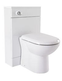 Lauren High Gloss White 600 x 300mm Back To Wall WC Unit