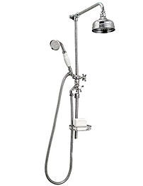 Victorian Rigid Riser With 5 Inches Flowmaster Shower Head And Kit