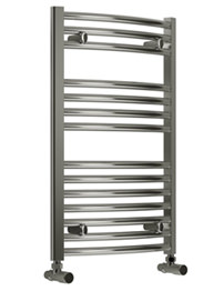 Reina Diva Chrome 500 x 1800mm Towel Rail Curved