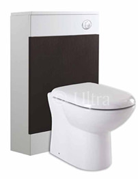 Ultra Design Brown Back-To-Wall Unit With WC Pan-Cistern And Seat