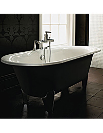 Imperial Plaza Cast Iron Double Ended Bath With Chrome Feet