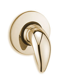 Tre Mercati Novara Exposed/Concealed Gold Manual Shower Valve