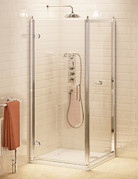 Burlington Hinged Door 76cm And Side Panel 90cm