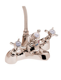 Imperial Deck Mounted Bath Shower Mixer Tap Antique Gold