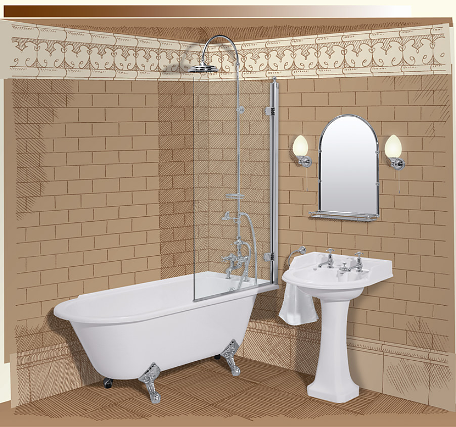 Burlington Shower Bath Screen