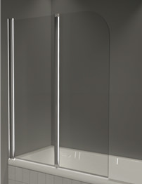 Merlyn Double Folding Over Bath Screen
