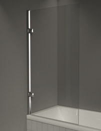 Merlyn Hinged Square Top Over Bath Screen