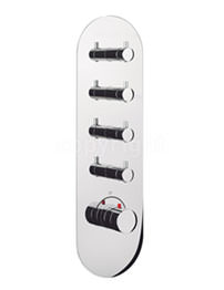 Crosswater Central Thermostatic 4 Control Portrait Shower Valve