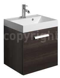 Bauhaus Design 500mm Panga Finished Single Door Basin Unit