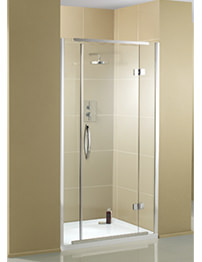 Aquadart Inline Recess 900mm Hinged Shower Door