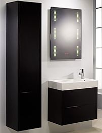 Roper Rhodes Contact Black Gloss Wall Hung Furniture Pack - 1