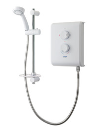 Triton T70Z Electric Shower 7.5 KW White And Chrome