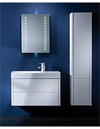 Roper Rhodes Contact White Gloss Wall Hung Furniture Pack - 2