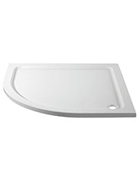 Aquadart Offset Quadrant 1000 x 800mm Left Hand Shower Tray