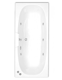 Trojan Algarve Double Ended 5mm Acrylic Whirlpool Bath 1700 x 750mm
