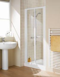 Lakes Classic Semi-Frameless Bi-Fold Door 800 x 1850mm White