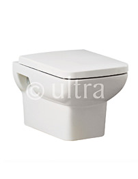 Ultra Square Wall Hung Pan And Soft Close Seat