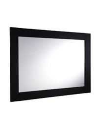 Hudson Reed Black Wood Finish Contrast Mirror