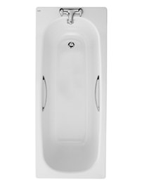 Twyford Celtic Plain Steel Bath 1500 x 700mm With Legs And Grips
