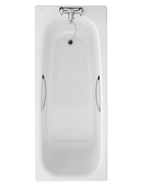 Twyford Assisted Slip Resistant Steel Bath With Grips 1700 x 700mm