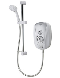 Aqualisa Vitalise S 9.5kW Electric Shower White And Chrome