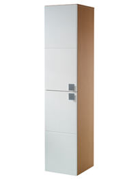 Twyford Refresh Square 300 x 1360mm Tall Furniture Unit White